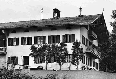 Schwarzweiß-Bild vom Oberreiterhof