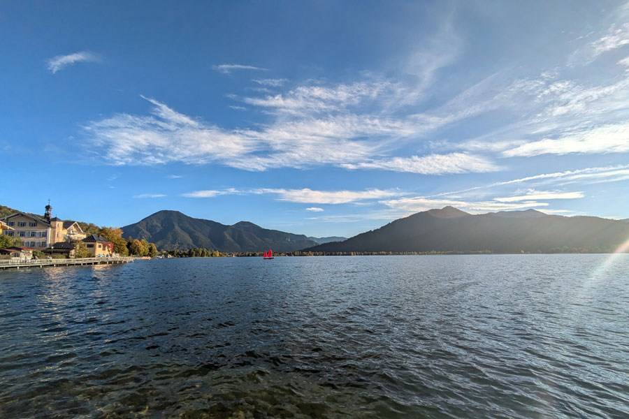 Herrlicher Blick auf den Tegernsee